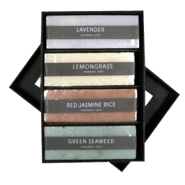 SET 4x Prírodné mydlá lisované za studena