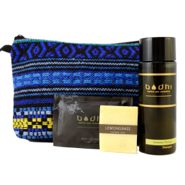 Cestovná sada Citrusové osvieženie v kozmetickej taštičke