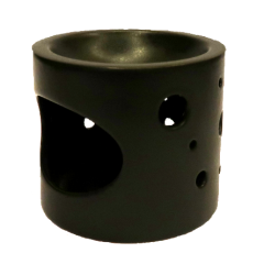 Aromalampa kruhy čierna