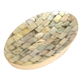 Mydelnička oválna s perleťou