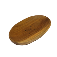 Mydelnička z palmového dreva tmavšia oválna