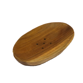 Mydelnička z palmového dreva tmavšia oválna