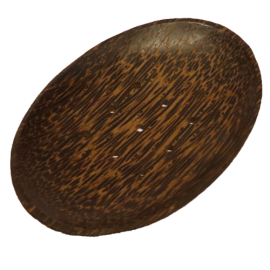 Mydelnička z kokosového dreva - malá oválna