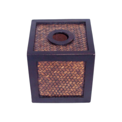 Ratanový BOX na servítky kocka