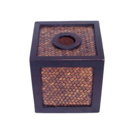 Ratanový BOX na servítky kocka